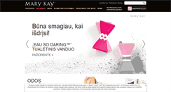 Desktop Screenshot of marykay.lt
